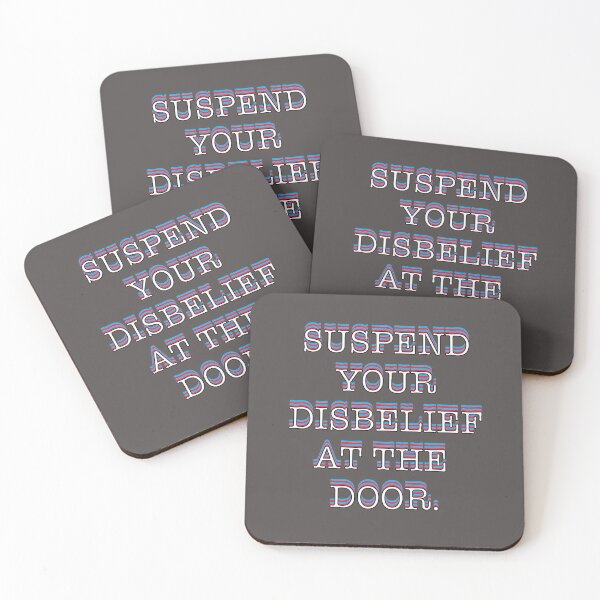 Item preview, Suspend Your Disbelief at the Door (3D Version) - Mank Inspired Cinephile Writer Storyteller Film Buff Design designed and sold by Chloë, Natalie, & Sam Buse.