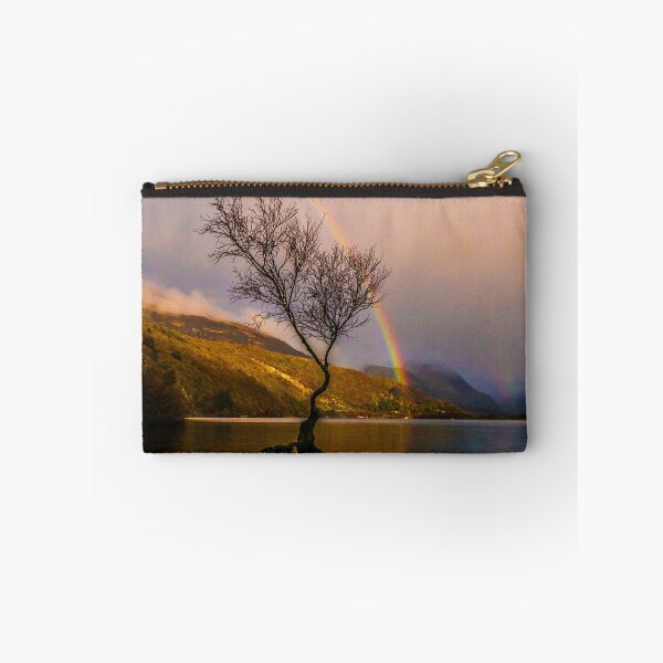 Item preview, Rainbow over the famous tree at Padarn Lake  designed and sold by LluniauDafyddEm.