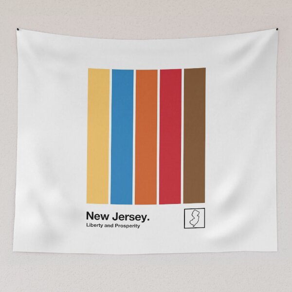 Item preview, New Jersey // Original Minimalist Artwork Design designed and sold by AestheticNow.