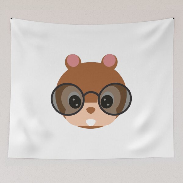 Item preview, Hamster with glasses designed and sold by MariiaCreation.
