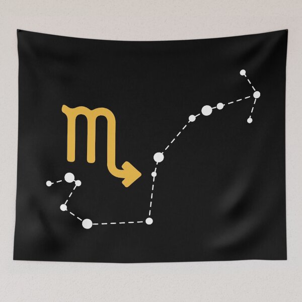 Item preview, Scorpio Zodiac Sign with Constellation (White) designed and sold by Arianna Khalil.