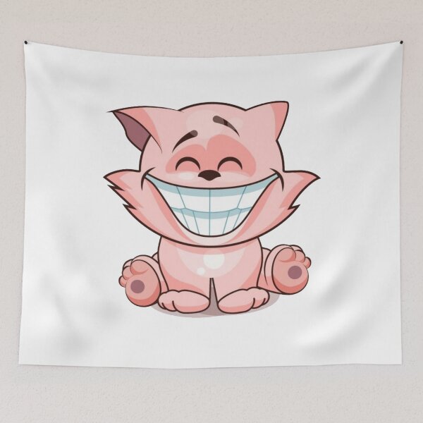 Item preview, Cute smiling cat cartoon designed and sold by Creativeart1974.