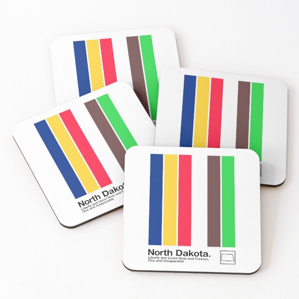 Item preview, North Dakota // Original Minimalist Artwork Design designed and sold by AestheticNow.