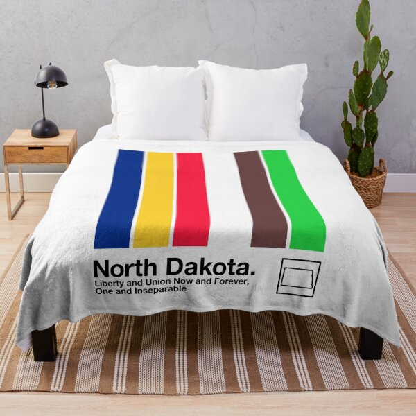 Item preview, North Dakota // Original Minimalist Artwork Design designed and sold by AestheticNow.