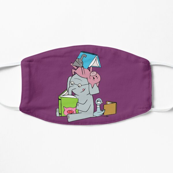 Elephant and Piggie reading. Gerald and Piggie. Flat Mask