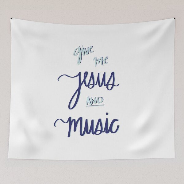 Item preview, Give Me Jesus and Music-Navy and Teal designed and sold by Haley Hooks.