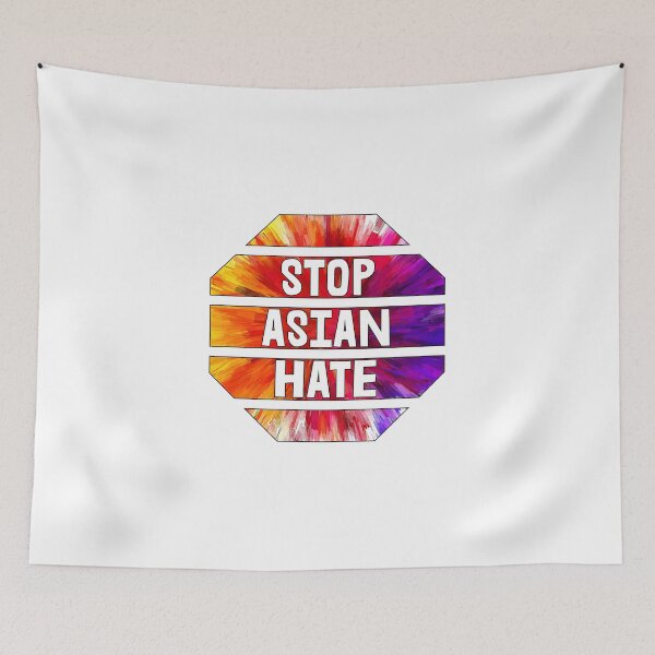 Item preview, Stop Asian Hate Stop Sign AAPI Asian Lives Matter Rainbow designed and sold by American-Proud.