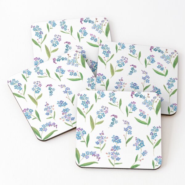 Item preview, Watercolor Forget-me-not designed and sold by OilinArt.