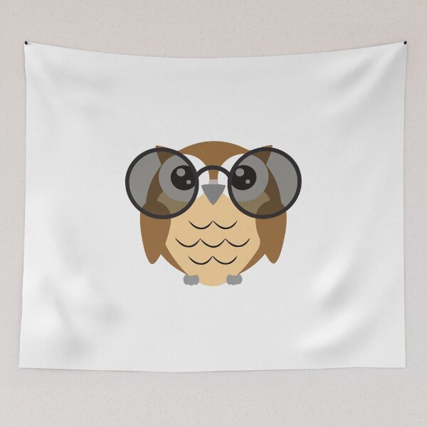 Item preview, owl with glasses designed and sold by MariiaCreation.