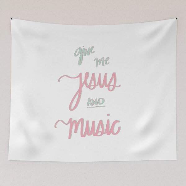 Item preview, Give Me Jesus and Music-Peach and Mint designed and sold by Haley Hooks.