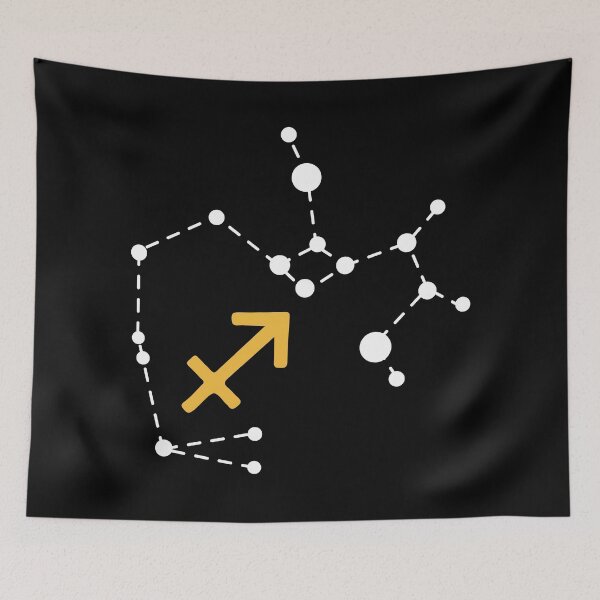 Item preview, Sagittarius Sign with Constellation (White) designed and sold by Arianna Khalil.