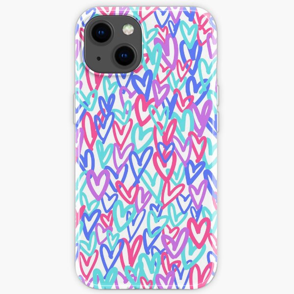 Preppy Heart Collage iPhone Soft Case