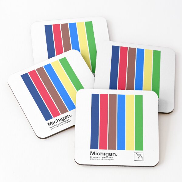 Item preview, Michigan // Original Minimalist Artwork Poster Design designed and sold by AestheticNow.
