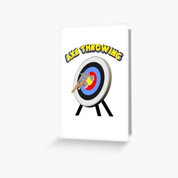 Axe Throwing Greeting Card