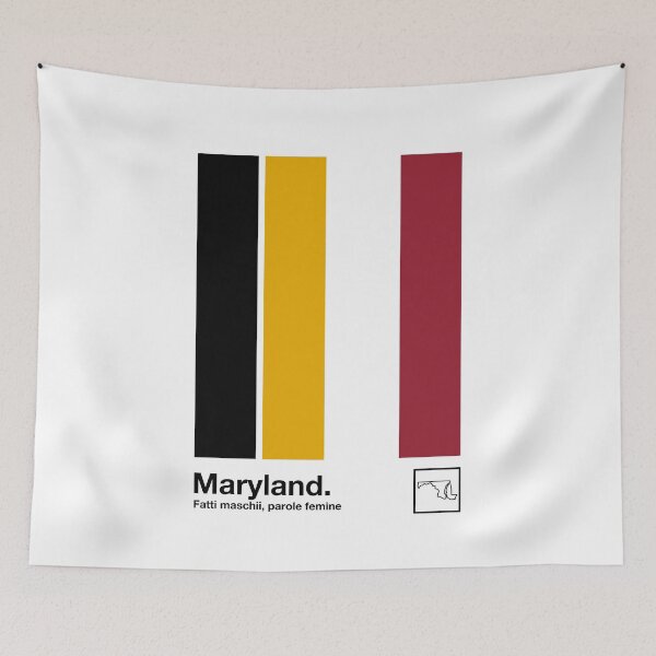 Item preview, Maryland // Original Minimalist Artwork Poster Design designed and sold by AestheticNow.