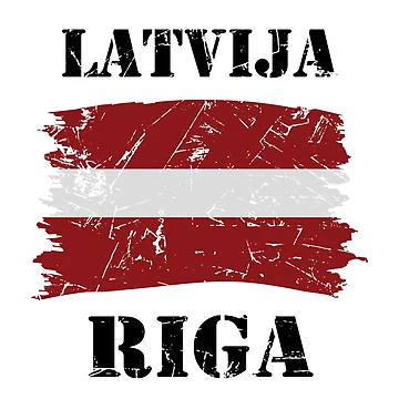 Artwork thumbnail, Latvia Riga Flag by TrickyGraphics