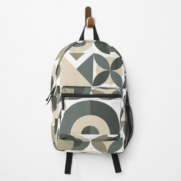 Item preview, Abstract Geometric Pattern in Greys and Green designed and sold by paperpark.
