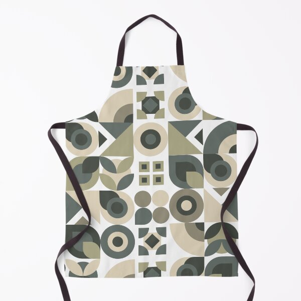 Item preview, Abstract Geometric Pattern in Greys and Green designed and sold by paperpark.