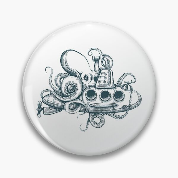 Item preview, Giant octopus and submarine designed and sold by OtterFactory.