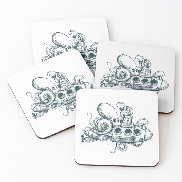 Item preview, Giant octopus and submarine designed and sold by OtterFactory.