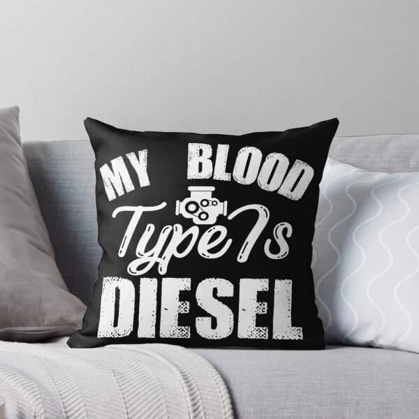 Item preview, My Blood Type Is Funny Diesel Mechanic Trucker  designed and sold by Sutra-Lotus-Co.