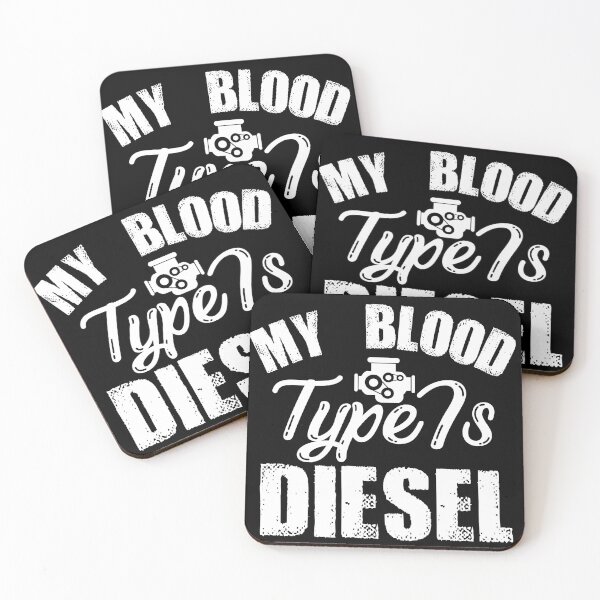 Item preview, My Blood Type Is Funny Diesel Mechanic Trucker  designed and sold by Sutra-Lotus-Co.