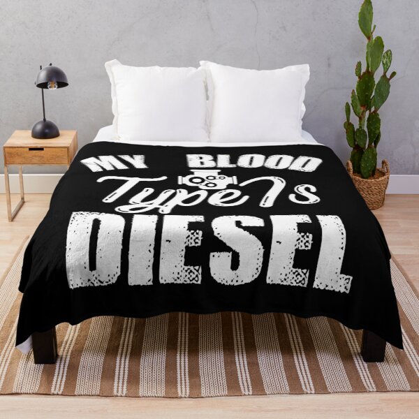 Item preview, My Blood Type Is Funny Diesel Mechanic Trucker  designed and sold by Sutra-Lotus-Co.