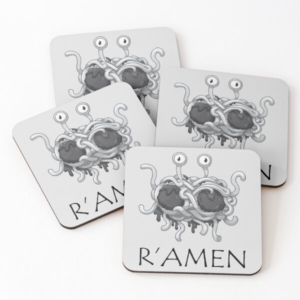 Item preview, R'amen - The Flying Spaghetti Monster (FSM) Amen designed and sold by Kris Kuhn.