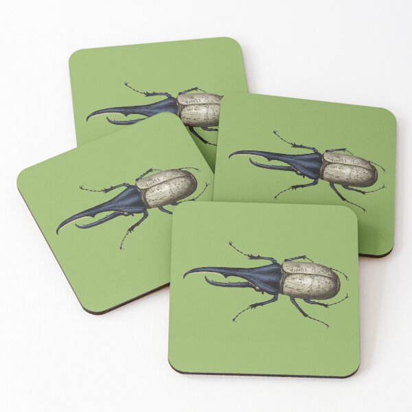 Item preview, Hercules Beetle, Antique Insect Illustration, Coleoptera, Dynastes hercules, Rhinoceros Beetle designed and sold by BeyondRecently.