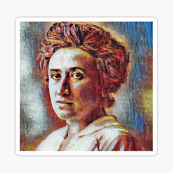 Porträt Rosa Luxemburgs Sticker