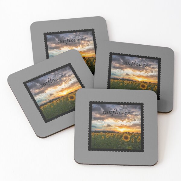 Item preview, Sunflower Sunset Stamp designed and sold by chishtihava.