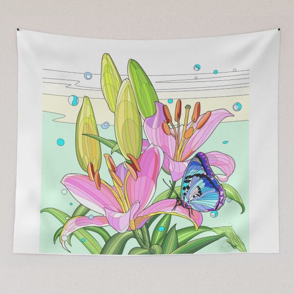 Item preview, lilies white designed and sold by ritusdesigns.