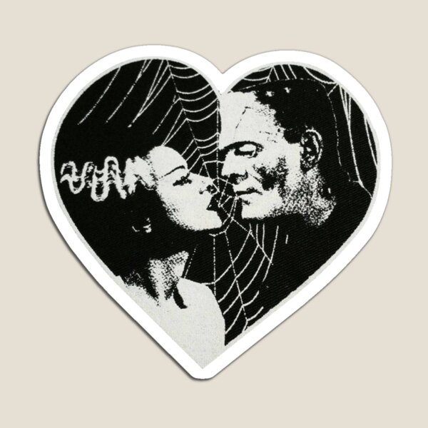Item preview, Frankenstein and Bride Goth Emo Heart designed and sold by cemetery girl.