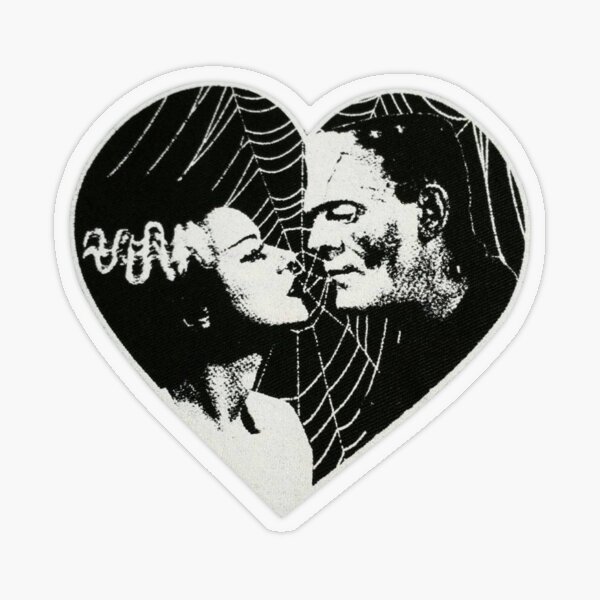 Heart Stickers - Black – rebelinkco