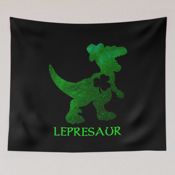 Item preview, Saint Patricks Day Shamrock Lepresaur Dinosaur Raptor Kids Boys Men designed and sold by WPahat.