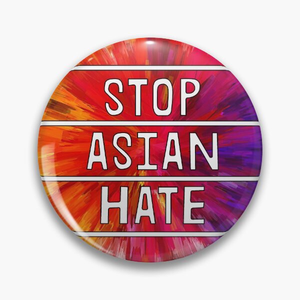 Item preview, Rainbow Stop Asian Hate Square Colorful AAPI Asian Lives Matter designed and sold by American-Proud.