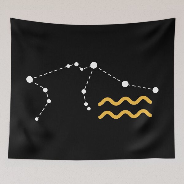 Item preview, Aquarius Sign with Constellation (White) designed and sold by Arianna Khalil.