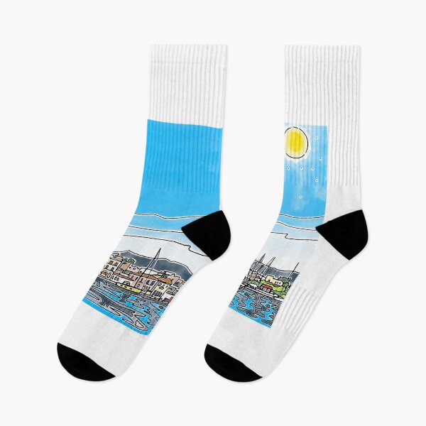 Item preview, Aegina Harbour designed and sold by FionaWeir.
