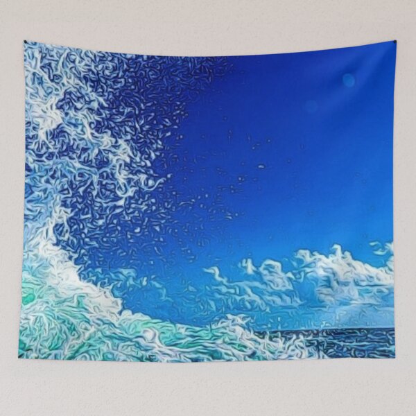 Item preview, wave sea water sky seawater spray designed and sold by RayanDesigns.