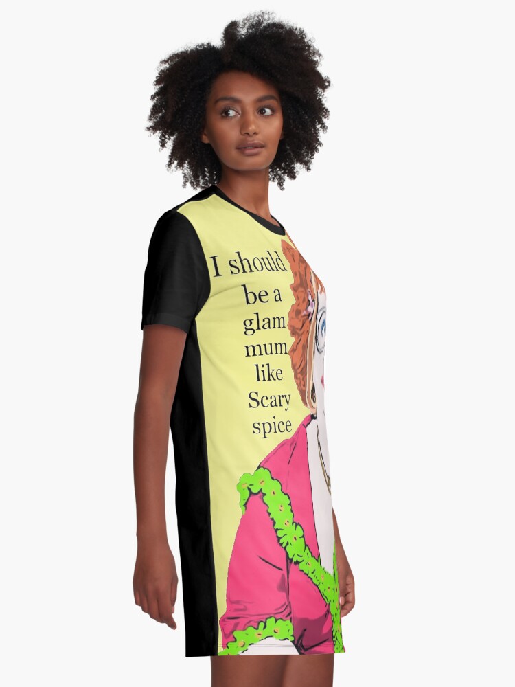 Gimme Gimme Gimme I should be a glam mum Linda La Hughes Graphic T Shirt Dress for Sale by 3leggeddogg Redbubble