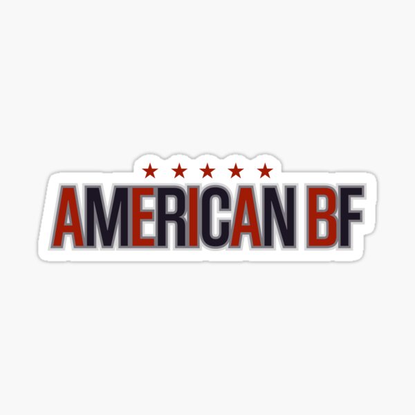 American BF T-Shirts Hydro Sticker Sticker