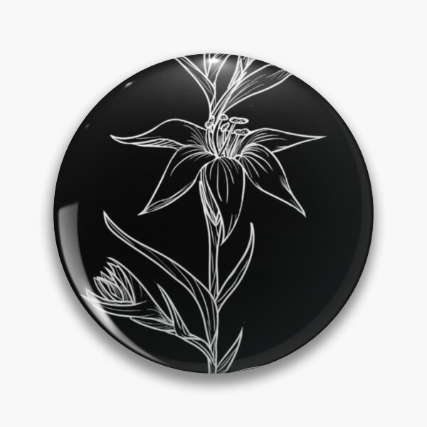 Item preview, blooming lilies (black) designed and sold by MarvelousPSart.