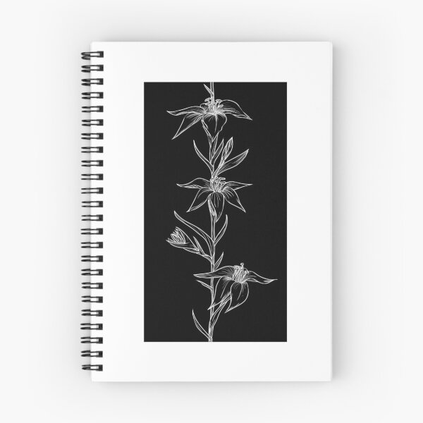 Item preview, blooming lilies (black) designed and sold by MarvelousPSart.