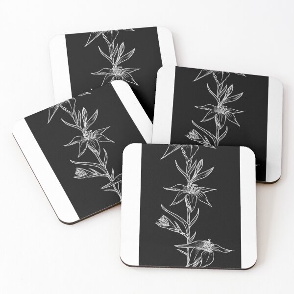 Item preview, blooming lilies (black) designed and sold by MarvelousPSart.