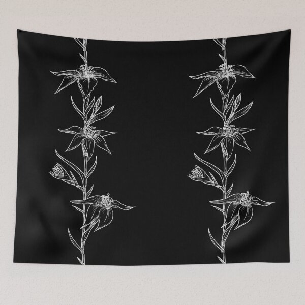 Item preview, blooming lilies (black) designed and sold by MarvelousPSart.