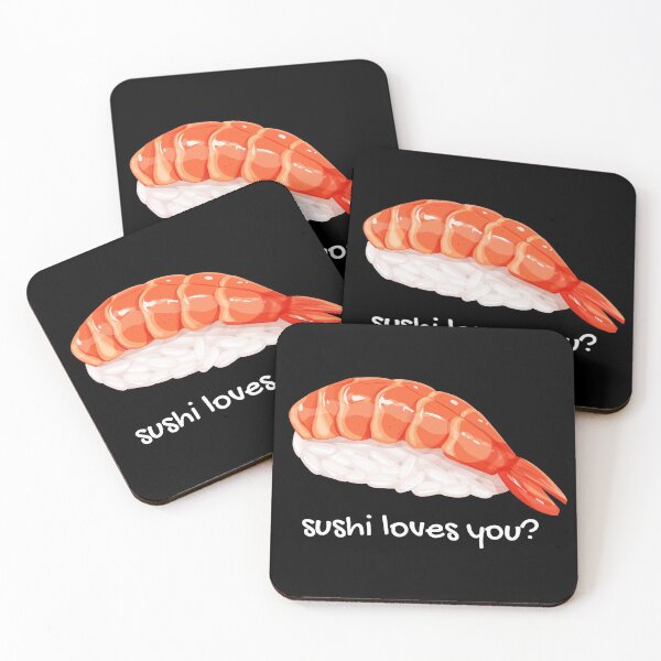 Item preview, Sushi loves you? (So, she loves you?). Funny sushi pun. designed and sold by JellyBeenzz.