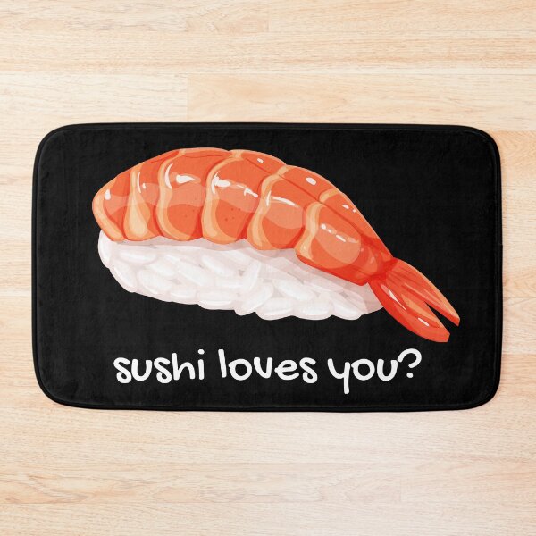 Item preview, Sushi loves you? (So, she loves you?). Funny sushi pun. designed and sold by JellyBeenzz.