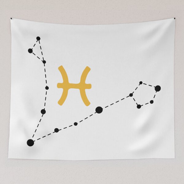 Item preview, Pisces Sign with Constellation (Black) designed and sold by Arianna Khalil.