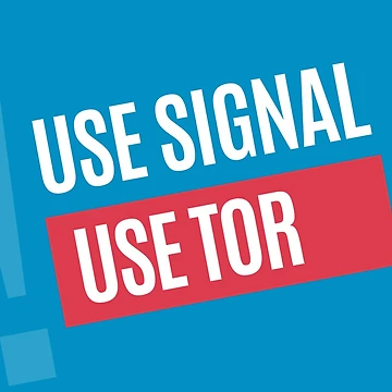 Artwork thumbnail, Use Signal, Use Tor Sticker by MasterPat32