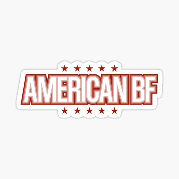 American BF T-Shirts Hydro Sticker Sticker